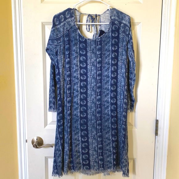 Love 8, size small Boho Blue Dress - Picture 1 of 5